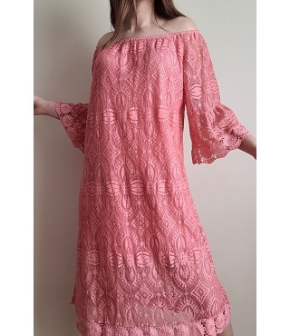 Nauja ažūrinė vienspalvė suknelė